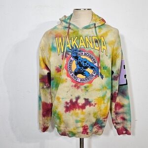 Marvel SweaterMens Colorful Wakanda Hoodie Sz L